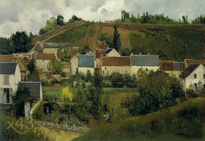 Camille Pissarro - Ansicht der Hermitage Jallais Hills Pontoise - View of the Hermitage Jallais Hills Pontoise